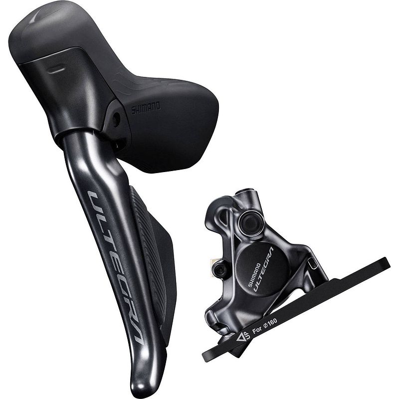 Foto van Shimano ultegra di2 schijfrem set links st-r8170