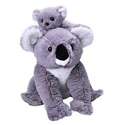 Foto van Wild republic knuffel koala 30 cm pluche grijs 2-delig