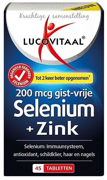 Foto van Lucovitaal selenium + zink tabletten