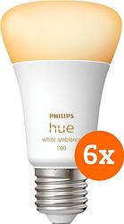 Foto van Philips hue white ambiance e27 1100lm 6-pack