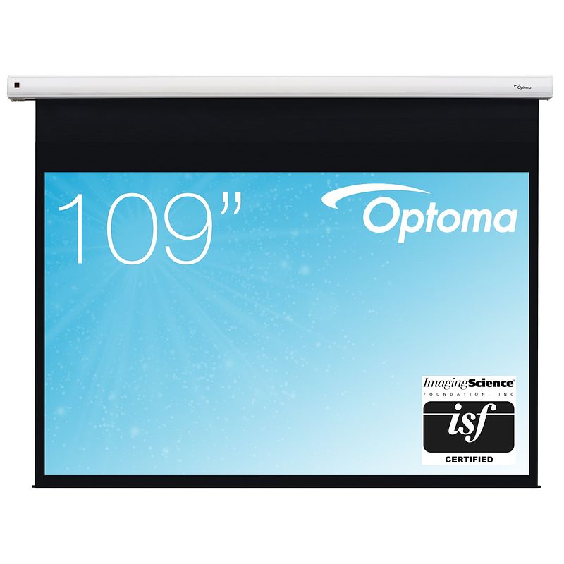 Foto van Optoma de-1109ega gemotoriseerd 109 inch 16:10 projectiescherm