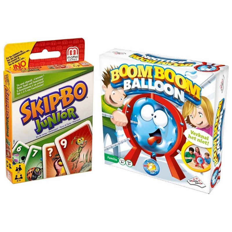 Foto van Spellenbundel - 2 stuks - de gorgels spel het ondergrondse avontuur & skip-bo junior