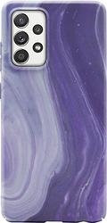 Foto van Bluebuilt purple marble hard case samsung a52s / a52 back cover