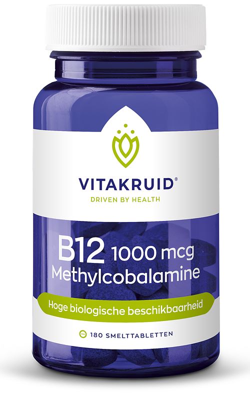 Foto van Vitakruid b12 1000mcg methylcobalamine smelttabletten