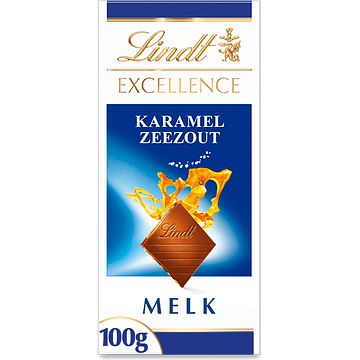 Foto van Lindt excellence sea salt caramel milk 100g bij jumbo