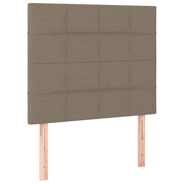 Foto van Vidaxl hoofdborden 2 st 80x5x78/88 cm stof taupe