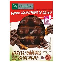 Foto van Damhert minder suikers wafels chocoladesmaak
