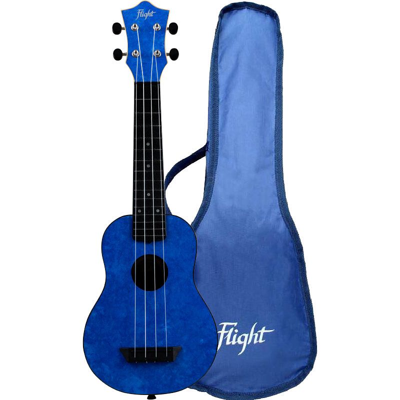 Foto van Flight travel series tus65 sapphire sopraan ukelele met gigbag