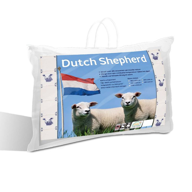 Foto van Dutch shepherd - mono dekbed - wit