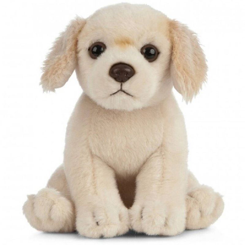 Foto van Pluche golden retriever honden knuffel 16 cm zittend - golden retriever huisdieren knuffels - speelgoed