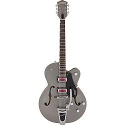 Foto van Gretsch g5410t electromatic rat rod hollowbody phantom metallic semi-akoestische gitaar