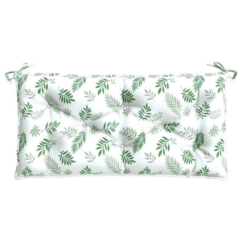 Foto van The living store tuinbankkussen - 110 x 50 x 7 cm - polyester - zachte vulling - anti-slip touw - waterafstotend