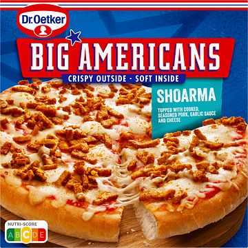 Foto van Dr. oetker big americans pizza shoarma 415g bij jumbo