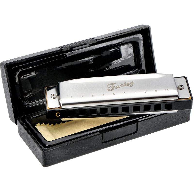 Foto van Fazley mhm-02-c 10-gaats c diatonische mondharmonica