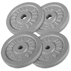 Foto van Gorilla sports halterschijven set - bundel 2 x 5 & 2 x 10 kg - gietijzer - 30 mm