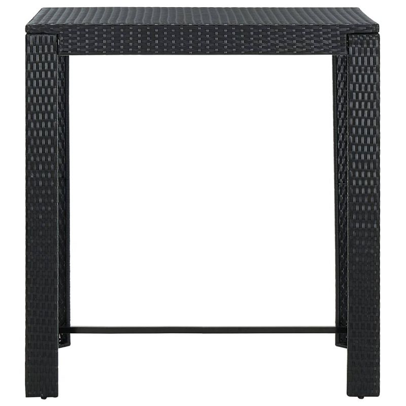 Foto van Infiori tuinbartafel 100x60,5x110,5 cm poly rattan zwart