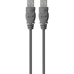 Foto van Belkin usb-kabel usb 2.0 usb-a stekker, usb-a stekker 1.80 m zwart ul gecertificeerd f3u131bt1.8m