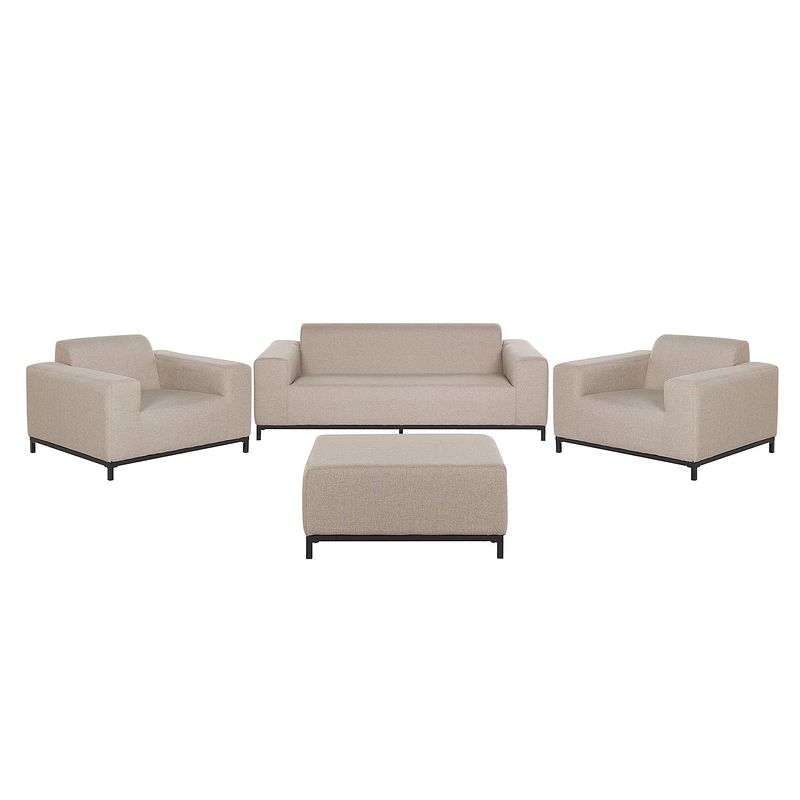 Foto van Beliani rovigo - loungeset-beige-polyester