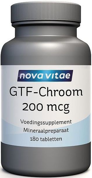 Foto van Nova vitae gtf chromium tabletten 180st