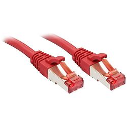 Foto van Lindy 47733 rj45 netwerkkabel, patchkabel cat 6 s/ftp 1.5 m rood 1 stuk(s)