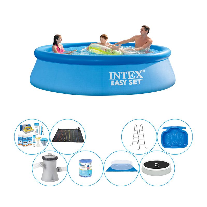 Foto van Intex easy set rond 305x76 cm - deluxe zwembad pakket