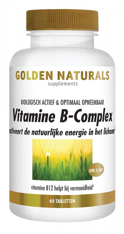 Foto van Golden naturals vitamine b-complex tabletten