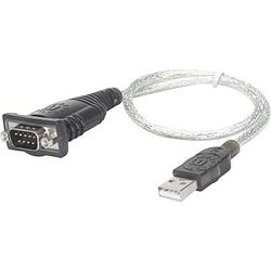 Foto van Manhattan usb 1.1 adapter [1x usb 1.1 stekker a - 1x d-sub stekker 9-polig] 205146 vergulde steekcontacten