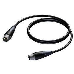 Foto van Procab cld953 classic xlr male - xlr female dmx-kabel 20 m