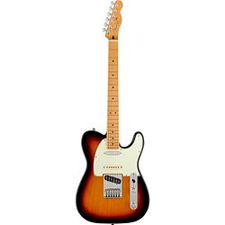 Foto van Fender player plus nashville telecaster mn 3-color sunburst elektrische gitaar met deluxe gigbag