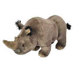 Foto van Wild republic knuffelneushoorn junior 30 cm pluche grijs