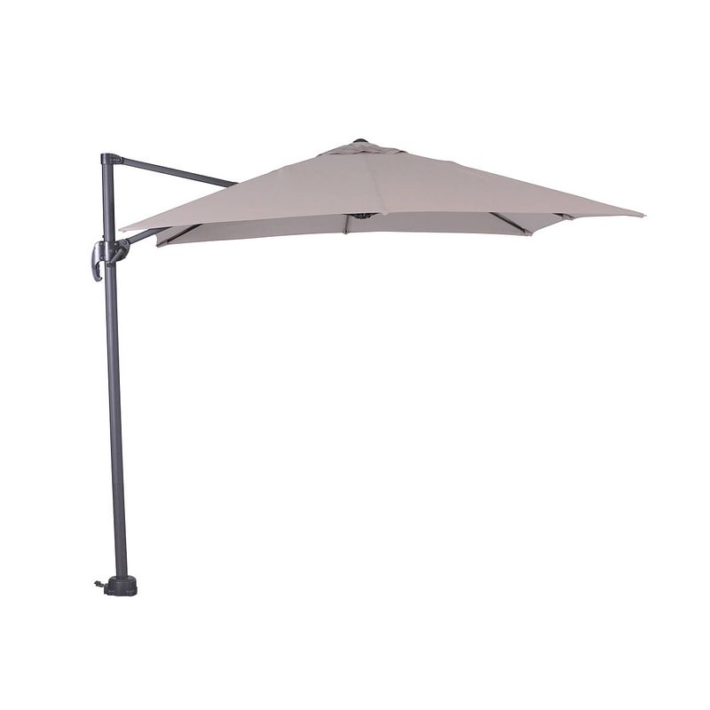 Foto van Garden impressions hawaii zweefparasol s 250x250 - donker grijs - zand