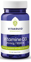 Foto van Vitakruid vitamine d3 25 mcg tabletten