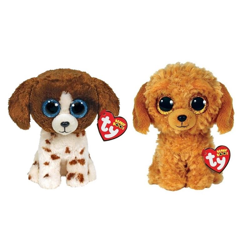 Foto van Ty - knuffel - beanie boo'ss - muddles dog & golden doodle dog