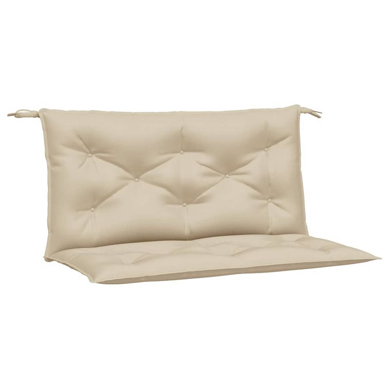 Foto van Vidaxl tuinbankkussens 2 st 100x50x7 cm oxford stof beige