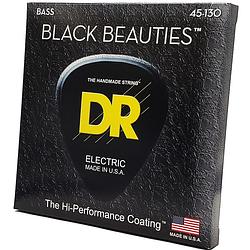 Foto van Dr strings bkb5-130 black beauties 45-130 set 5 snaren voor elektrische basgitaar