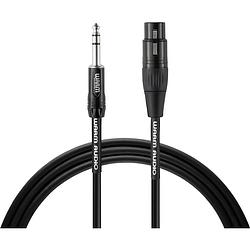 Foto van Warm audio pro series xlr verbindingskabel [1x xlr-bus - 1x jackplug male 6,3 mm] 0.90 m zwart