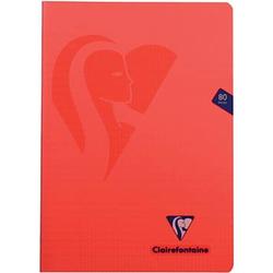 Foto van Clairefontaine schrift mimesys voor ft a4, 80 bladzijden, kaft in pp, geruit 4 x 8, geassorteerde kleuren