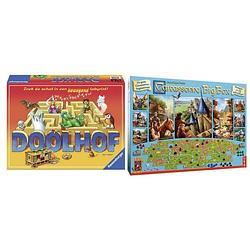 Foto van Spellenbundel - 2 stuks - ravensburger doolhof & carcassonne big box 3