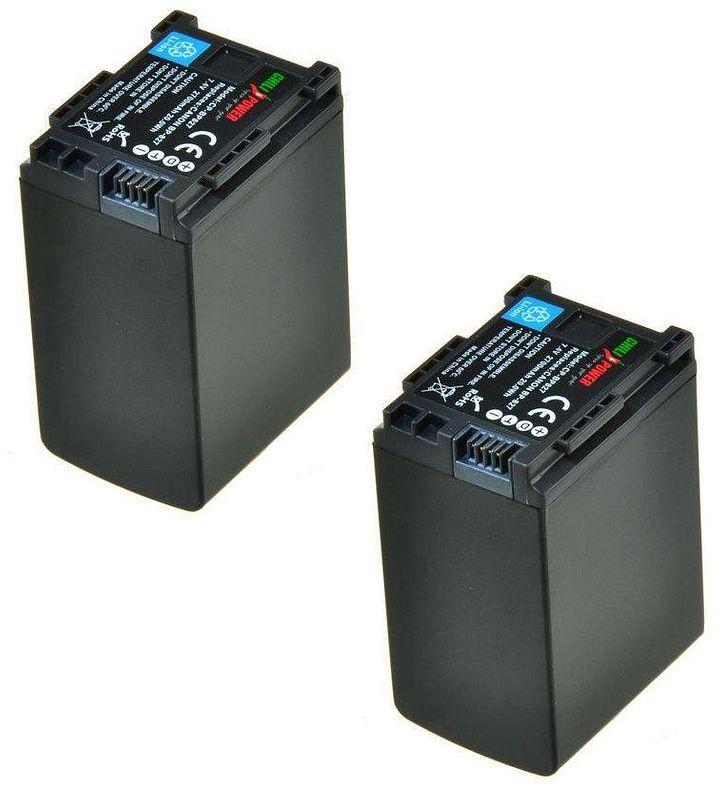 Foto van Chilipower bp-827 accu voor canon - 2700mah - 2-pack