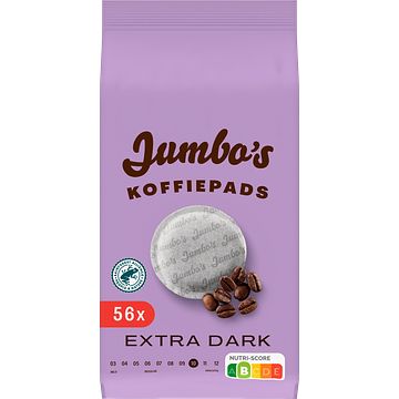 Foto van Jumbo'ss koffiepads extra dark 56 stuks