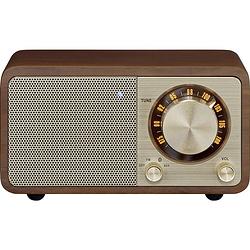 Foto van Sangean wr-7 genuine mini tafelradio vhf (fm) bluetooth herlaadbaar kers