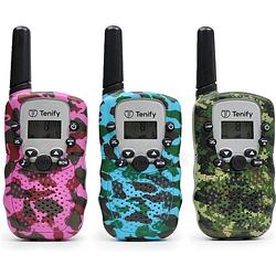 Foto van Tenify walkie talkie voor kinderen en volwassenen - 3 stuks - 3km bereik - portofoon - spionage - speelgoed