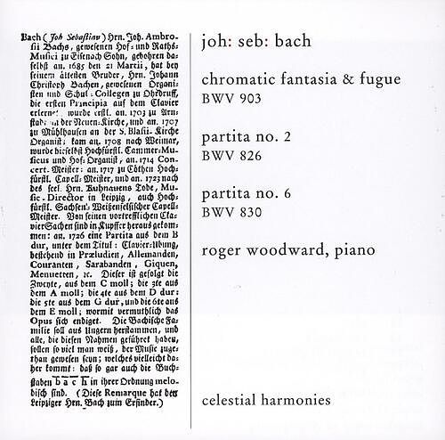 Foto van Bach: cromatic fantasia & fugue bwv - cd (0013711328028)