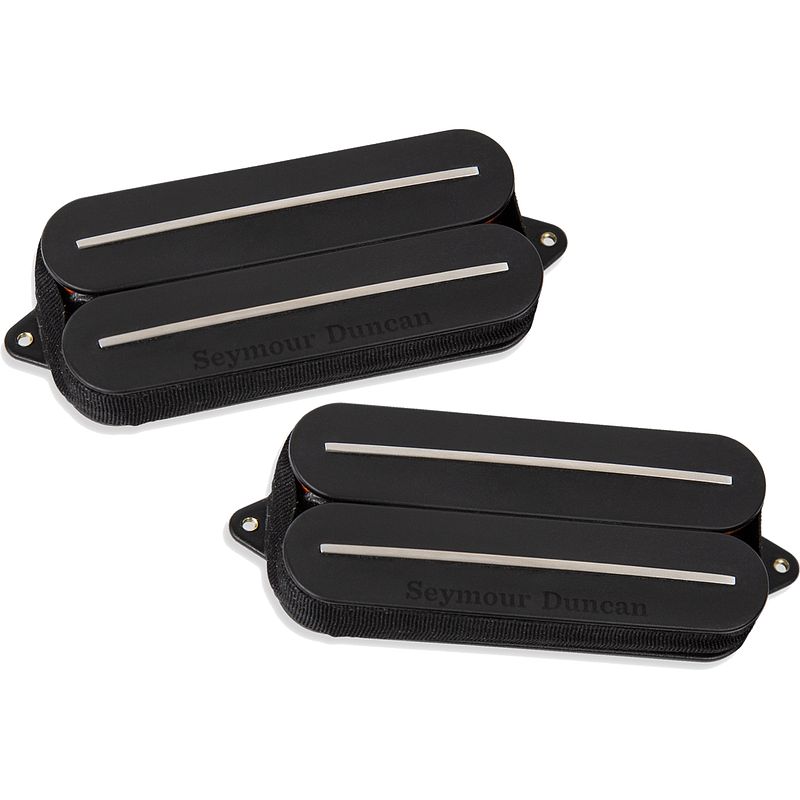 Foto van Seymour duncan nazgul sentient rail humbucker set 7-string black 7-snarige gitaarelementen (set van 2)