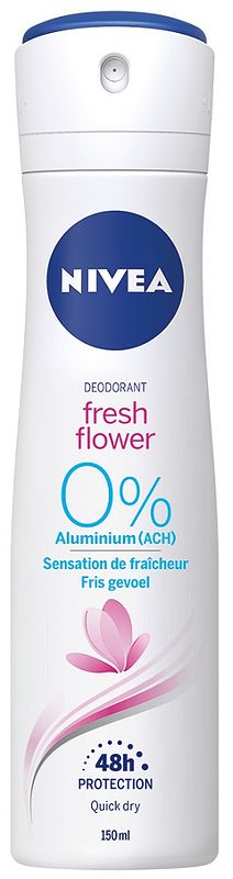 Foto van Nivea fresh flower deodorant spray