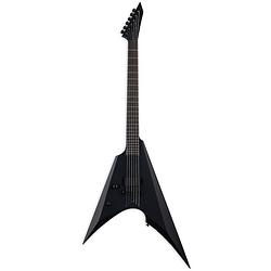 Foto van Esp ltd arrow-nt black metal lh black satin linkshandige elektrische gitaar