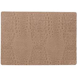 Foto van Stevige luxe tafel placemats coko beige 30 x 43 cm - placemats