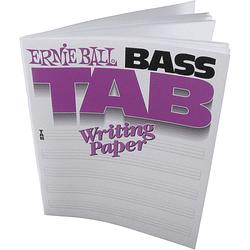 Foto van Ernie ball 7022 bass tab writing paper notitieboek voor basgitaar
