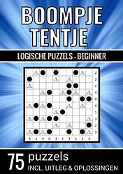 Foto van Boompje tentje - logische puzzels beginner - 75 puzzels, incl. uitleg & oplossingen - puzzelboeken & meer - paperback (9789464802719)