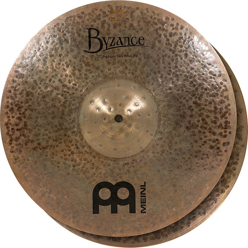 Foto van Meinl byzance b15badah big apple dark hi-hat 15 inch